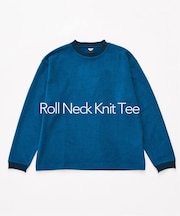ロールネック ニットTシャツ
