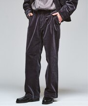 コーデュロイ 1タック テーパードパンツ