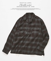 SHUTTLE NOTES オンブレチェックシャツ