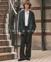《WEB限定》T/Rツイル ダブルワイドセットアップ