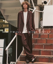 《WEB限定》T/Rツイル ダブルワイドセットアップ