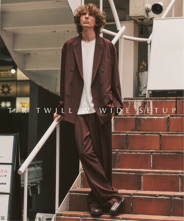 《WEB限定》T/Rツイル ダブルワイドセットアップ