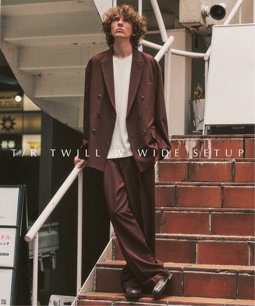 《WEB限定》T/Rツイル ダブルワイドセットアップ
