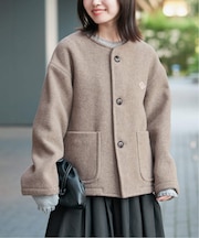 DANTON/ダントン COLLARLESS JACKET DT-A0013