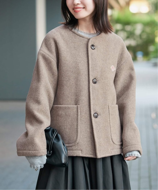DANTON/ダントン COLLARLESS JACKET DT-A0013