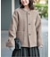 DANTON/ダントン COLLARLESS JACKET DT-A0013