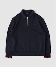 FRED PERRY / フレッドペリー HALF ZIP COLLARED SWEATSHIRT