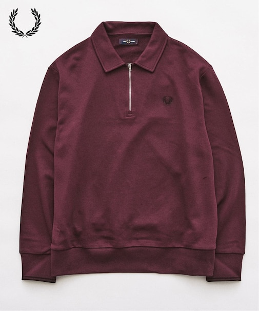 FRED PERRY / フレッドペリー HALF ZIP COLLARED SWEATSHIRT