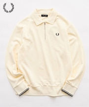 FRED PERRY / フレッドペリー HALF ZIP COLLARED SWEATSHIRT