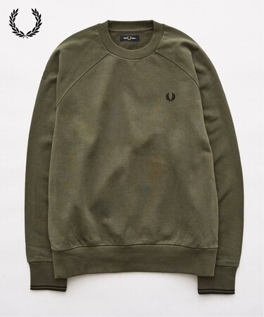 FRED PERRY / フレッドペリー TIPPED CREWNECK SWEATSHIRT