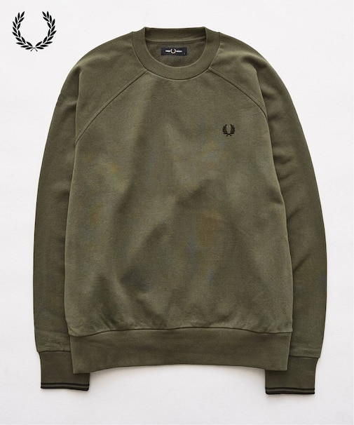 FRED PERRY / フレッドペリー TIPPED CREWNECK SWEATSHIRT