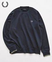 FRED PERRY / フレッドペリー TIPPED CREWNECK SWEATSHIRT