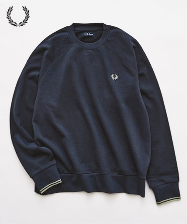 FRED PERRY / フレッドペリー TIPPED CREWNECK SWEATSHIRT