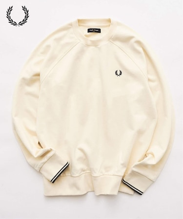 FRED PERRY / フレッドペリー TIPPED CREWNECK SWEATSHIRT