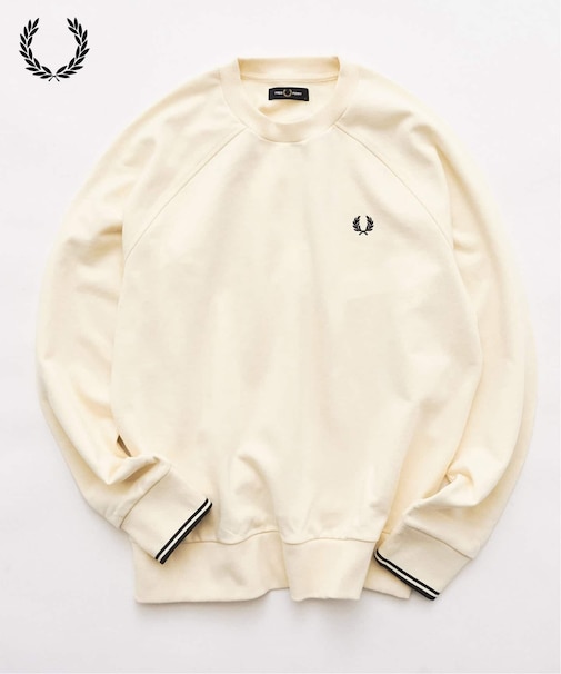 FRED PERRY / フレッドペリー TIPPED CREWNECK SWEATSHIRT