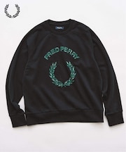 FRED PERRY / フレッドペリー TARTAN APPLIQUE SWEATSHIRT