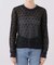 nap/ナップ Contrast Lace Crew Top  5641004