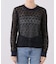 nap/ナップ Contrast Lace Crew Top  5641004