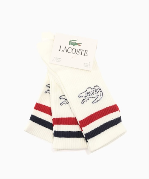 LACOSTE / ラコステ 3P Socks (Vintage Crew)｜フォーワンセブン
