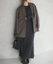 《シリーズあり》ウール混ジャージーワンピース