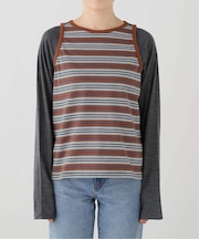 GDC/ガールズデパートメントクラブ BORDER TANK LAYER LS GDC26B006
