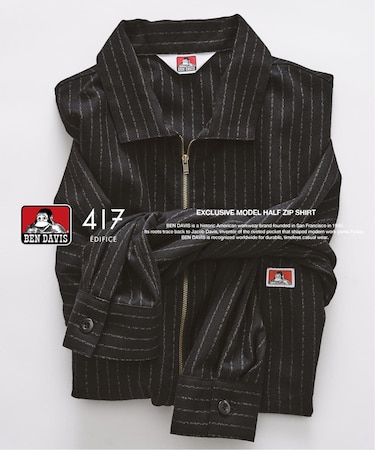 【BEN DAVIS / ベンデイビス】417別注 Half Zip Shirt