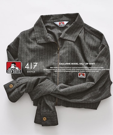 【BEN DAVIS / ベンデイビス】417別注 Half Zip Shirt