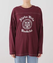 BOOK CLUB/ブッククラブ ガーゼジャージーロンTEE