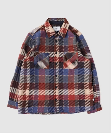 【WAX LONDON / ワックス ロンドン】オーバーシャツ RUST MULTI