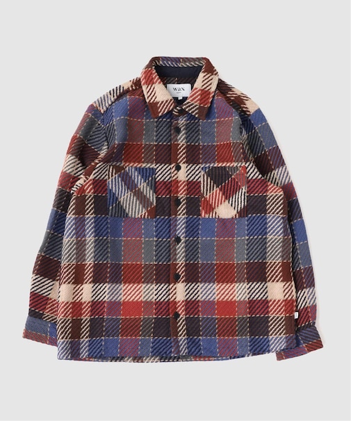 【WAX LONDON / ワックス ロンドン】オーバーシャツ RUST MULTI