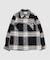 【WAX LONDON / ワックス ロンドン】オーバーシャツ BLACK ECRU