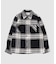 【WAX LONDON / ワックス ロンドン】オーバーシャツ BLACK ECRU