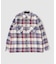 【WAX LONDON / ワックス ロンドン】オーバーシャツ ECRU RED