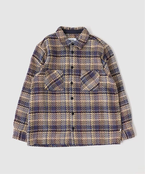 【WAX LONDON / ワックス ロンドン】オーバーシャツ BLUE MULTI