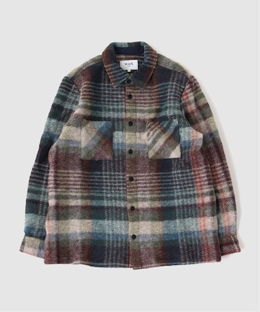 【WAX LONDON / ワックス ロンドン】 オーバーシャツ BLUE MULTI