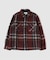 【WAX LONDON / ワックス ロンドン】オーバーシャツ BURGUNDY MULTI