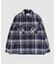 【WAX LONDON / ワックス ロンドン】オーバーシャツ NAVY ECRU
