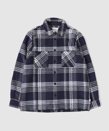 【WAX LONDON / ワックス ロンドン】WHITING OVERSHIRT PLAID WEAVE