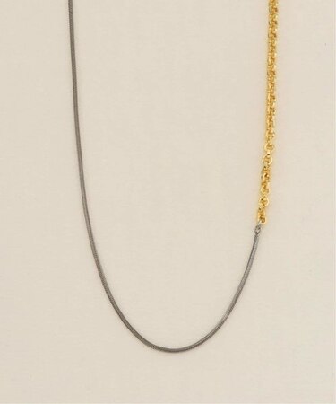 【Casselini/キャセリーニ】ミックスチェーンロングネックレス