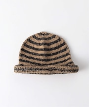 Indietro Association / インディエトロ・アソシエーション Border RollKnit Cap