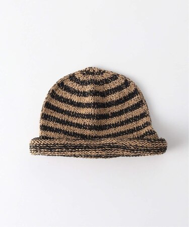 Indietro Association / インディエトロ・アソシエーション Border RollKnit Cap
