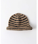 Indietro Association / インディエトロ・アソシエーション Border RollKnit Cap