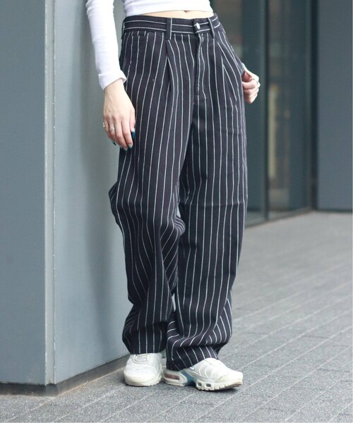 【美品】Carhartt WIP HENDRY PANT ストライプ サイズ25 CARHARTT WIP/HENDRY PANT｜ジョイントワークスの通販｜&mall（アンド