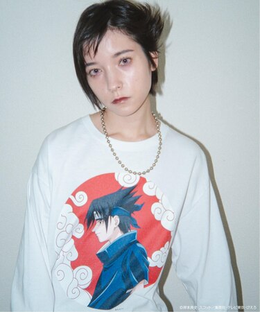 F-LAGSTUF-F×NARUTO -ナルト- /フラグスタフ×ナルト SASUKE L/S TEE