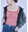 【GUESS/ゲス】GJ EMB STARストライプタンクトップ