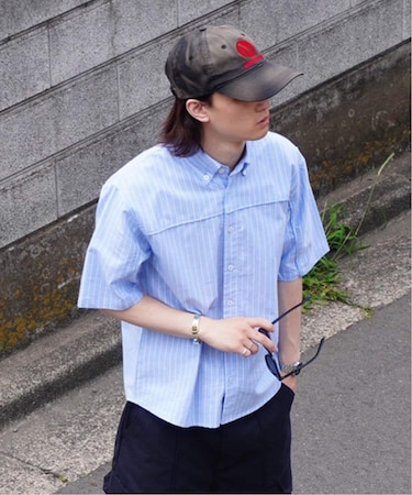 MYS MYS/ミースミースURBAN STRIPE S/S SHIRTS