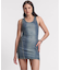 ONE TEASPOON/ WORN BLUE DENIM MINI DRESS