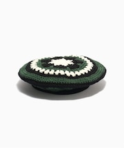 Indietro Association Flower Knit Beret