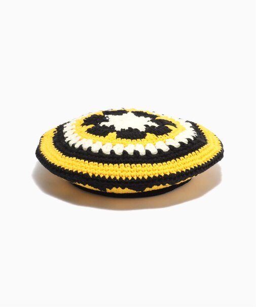 Indietro Association Flower Knit Beret