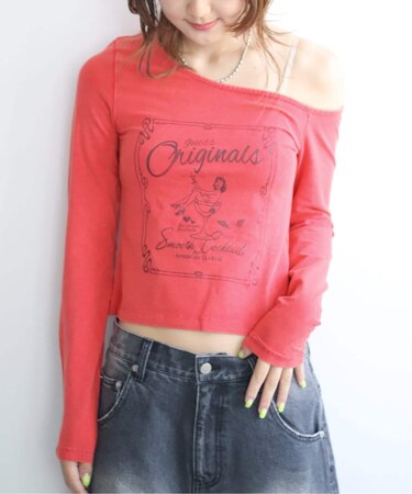 GUESS/ゲス GO OFF SHOULDER LS TEE